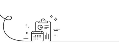 Muhasebe takvimi simgesi. Kıvrımlı tek bir çizgi. Yıllık rapor işaretini hesapla. Bütçe planlayıcısı sembolü. Tek bir taslak şerit rapor et. Döngü eğrisi modeli. Vektör