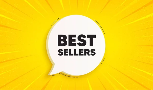 Best Verkochte Tag Speech Bubble Sunburst Banner Speciale Aanbieding Prijs — Stockvector
