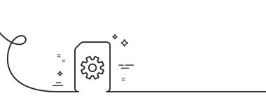 Belge Yönetimi çizgi simgesi. Kıvrımlı tek bir çizgi. Çarklı Bilgi Dosyası. Kağıt sayfa konsept sembolü. Dosya Yönetimi tek ana hatlı kurdele. Döngü eğrisi modeli. Vektör