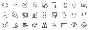 Buzdolabı, Enerji enflasyonu ve uygulama için Cüzdan hattı simgeleri olarak simgeler arasında destek danışmanı, Kullanıcı, Kredi kartı ana hatları ince simge web seti yer alıyor. Yapay renkler, yukarı kaydırın. Vektör