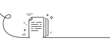 Belge satırı simgesini kopyala. Kıvrımlı tek bir çizgi. Doktor dosyasının kopyaları imzalandı. Ofis sembolü. Belgeleri tek hatlı şerit halinde kopyala. Döngü eğrisi modeli. Vektör