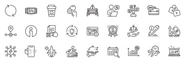 Uygulama için simgeler 24 saat hizmet, Ses Denetimi ve Araba Kiralama simgeleri arasında Power, Çevrimiçi indirimler, Kapsül hapı ana hatları ince simge web seti bulunmaktadır. İmaj atlıkarıncası, ödül. Vektör