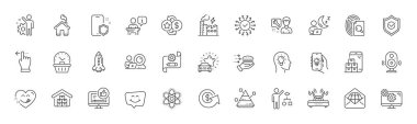 Araba incelemesi, Cogwheel taslağı ve Electric uygulama hattı simgeleri. Sadakat Noktaları Paketi, Tamirci, son dakika ikonu. Telefon koruması, kimya atomu, resim ayarları. Algoritma, Podyum. Vektör