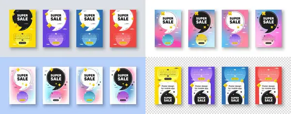 Poster Templates Design Quote Comma Super Sale Tag Special Offer — Stock Vector