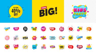 İndirimli etiket pankartları teklif et. Fiyat indirimi etiketleri. En iyi özel teklif etiketleri. Flaş indirimli balon kuponu. Promosyon indirimli afiş şablonları tasarımı. Teklif etiketi al, çocuk partisi yap. Vektör