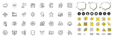 Web uygulaması için Ab testleri, Iceberg ve Verici hat simgeleri. Tasarım unsurları, sosyal medya simgeleri. 360 derece, Bilmece, Elektrik ikonları kurtarılıyor. Vektör