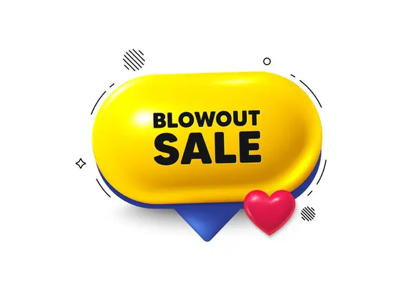 Offer Speech Bubble Icon Blowout Sale Tag Special Offer Price — Stock Vector