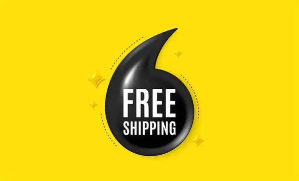 Offer Quotation Banner Free Shipping Tag Delivery Included Sign Special — Stock Vector