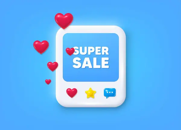 Social Media Post Frame Super Sale Tag Special Offer Price Royalty Free Stock Vectors