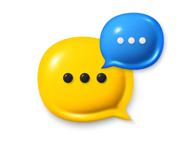 Chat Speech Bubble Icons Comment Icons Talk Dialog Message Box Stock Vector