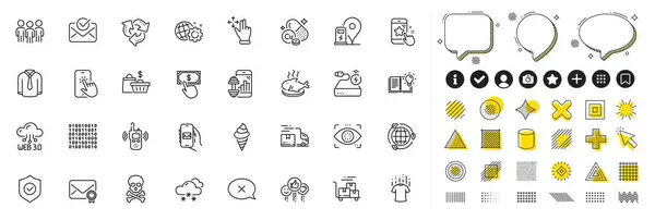 Set Reject Product Knowledge Eco Energy Line Icons Web App — Stock Vector