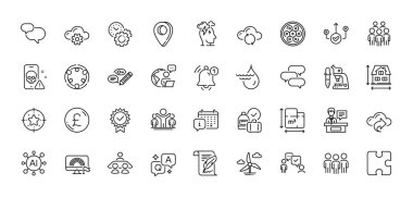 Hidroelektrik, Yıldız Hedefi ve Sergi Hattı simgeleri. Al, Soru ve Cevap, Harita iğne simgeleri. Dış kaynak işi, takvim, iş görüşmesi web simgesi. Sohbet mesajı, Lgbt, mikroskop resmi. Vektör