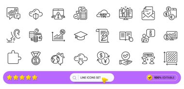 Bulut indirme, hızlı ipuçları ve web uygulaması için Bitcoin çizelgesi simgeleri. Çevrimiçi uyarı paketi, en yüksek rütbe, resim simgeleri tüy. Bulmaca, para birimi oranı, görüşme tabelaları. Muhasebe. Arama barı. Vektör