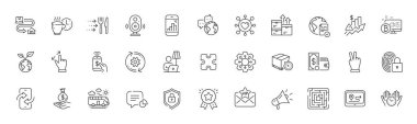 Toptan mallar, yer lambası ve yükselen fiyat çizgisi simgeleri. Bir paket Cogwheel, Hoparlör, Grafik telefon ikonu. Dünya iletişimi, otobüs yolculuğu, Bitcoin sistem piktogramı. Kıdemli yıldız, İstatistik, Bulmaca. Vektör