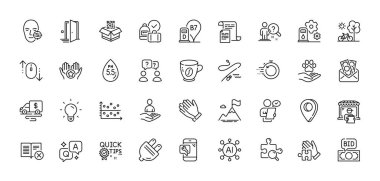 Dizel istasyon, Rüşvet ve Kapı hattı simgeleri. Al, Soru ve Cevap, Harita iğne simgeleri. Favori, dolum istasyonu, işe alım web simgesi. Nakit ulaşım, cilt sorunu, müşteri anketi fotoğrafı. Vektör