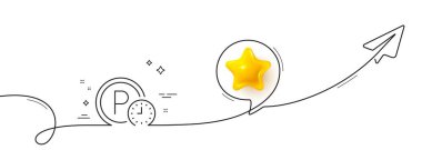 Park zamanı simgesi. Paylaşım düzlemiyle aralıksız çizgi. Otopark tabelası. Işınlama yeri sembolü. Konuşma balonunda 3 boyutlu yıldız. Park zamanı tek sıra şeridi. Döngü eğrisi modeli. Vektör