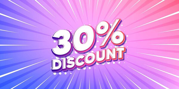 Скидка солнечные лучи градиентный баннер. Свет лопнул. 30% скидка. Продажи предлагают ценовой знак. Символ специального предложения. Градиентные солнечные лучи. Загорелый свет. Вектор