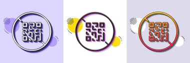 QR kod satırı simgesi yok. Yarı ton noktalı desen. Gradyan simgesi ve tahıl gölgesi. Barkod işaretini tara. Sertifika sembolünü durdur Satır QR kod simgesi. Çeşitli tasarımlar. Vektör