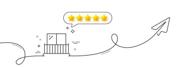 Balkon hattı simgesi. Paylaşım düzlemiyle aralıksız çizgi. Balkon tabelası yapıyorum. Apartman terası sembolü. Konuşma balonunda beş yıldızlı değerlendirme. Balkon tek hat şeridi. Döngü eğrisi modeli. Vektör