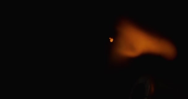 Крупним Планом Макро Екстремальне Сповільнення Різдвяного Спринклера Абстрактного Святкового Фону — стокове відео