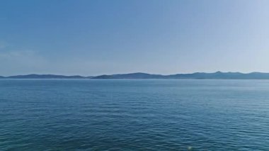 The landscape of the Adriatic Sea near Zadar Croatia.