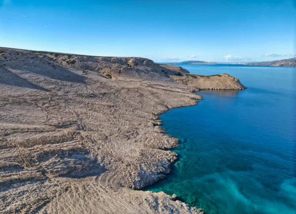 Panoramic View Island Pag Velebit Channel Port Zigljen — Stock Photo, Image