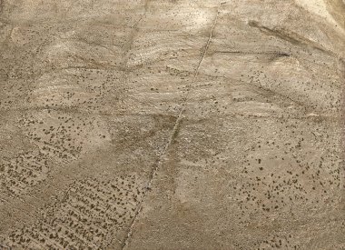 The plateau of the island of Pag with stone borders as demarcation of ownership. Drywall construction is a protected intangible cultural heritage of humanity by UNESCO.