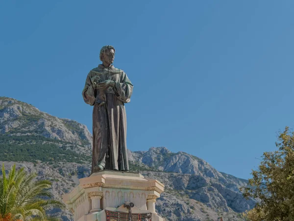 Makarska Croatie Octobre 2019 Monument Fra Andrija Kacic Miosic Œuvre — Photo