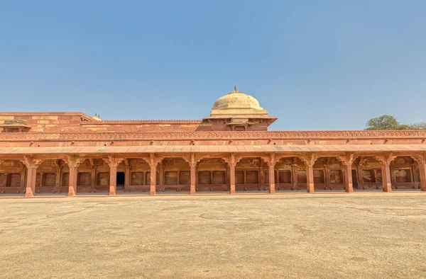 Fatehpur Sikri India March 2018 Colonnaded Stables Historical Temple Panch — Stock Photo, Image