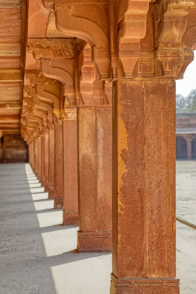 Fatehpur Sikri Inde Mars 2018 Des Écuries Colonnade Restent Lower — Photo