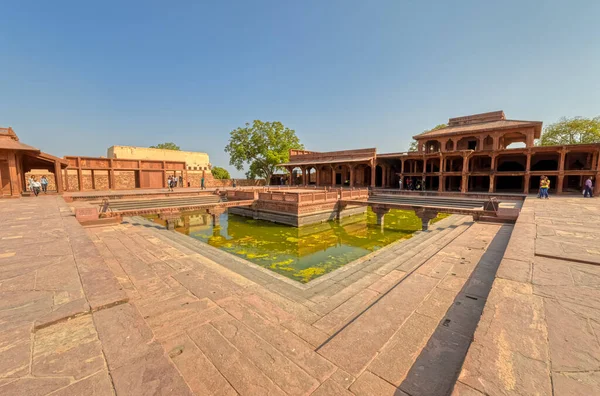 Fatehpur Sikri India March 2018 Water Pool Historical Remains Panch — 图库照片