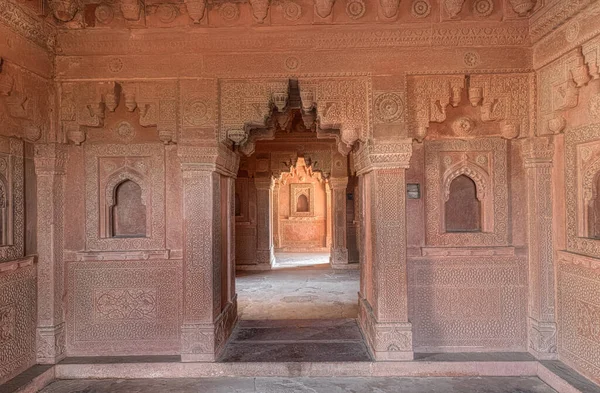 Fatehpur Sikri India Maart 2018 Tempel Interieur Historische Overblijfselen Van — Stockfoto