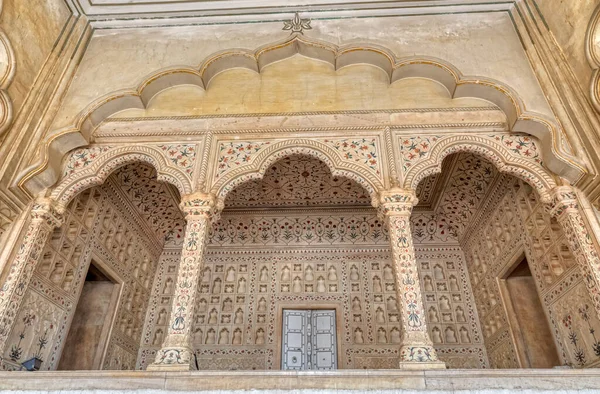 Agra India March 2018 Wall Detail Public Hall Diwan Agra — Stock Photo, Image