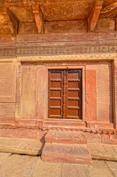 Fatehpur Sikri India Marzo 2018 Puerta Madera Restos Históricos Panch — Foto de Stock