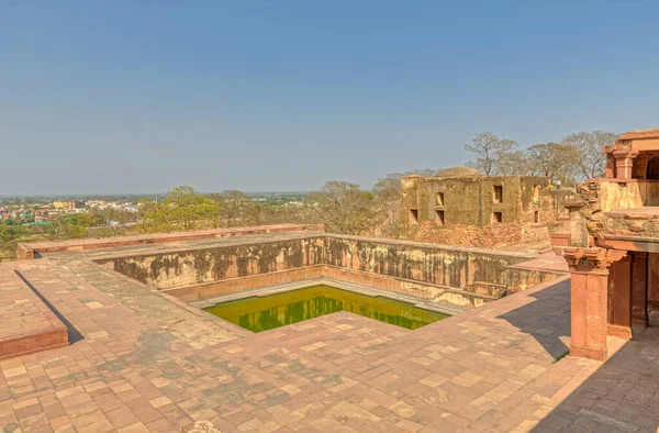 Fatehpur Sikri India March 2018 Water Pool Historical Remains Panch — Stock Photo, Image