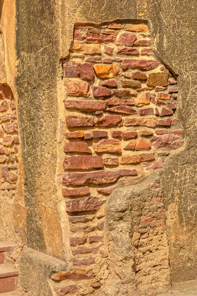 Wanddetail Historischer Überreste Des Panch Mahal Fatehpur Sikri Uttar Pradesh — Stockfoto