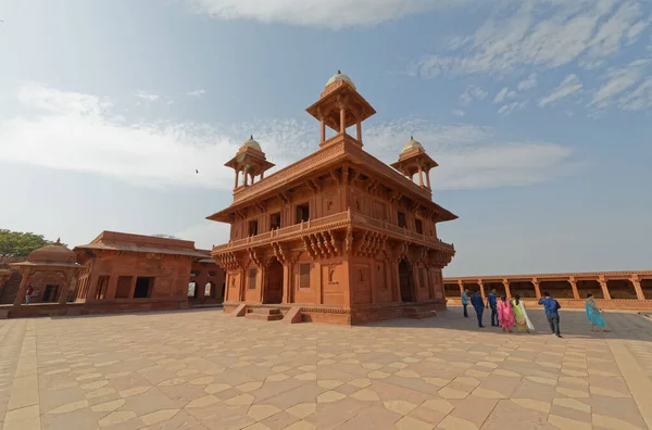 印度北方邦Fatehpur Sikri Panch Mahal的历史遗迹 — 图库照片