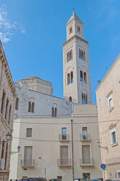 Catedral San Sabino Con Campanario Bari Italia —  Fotos de Stock