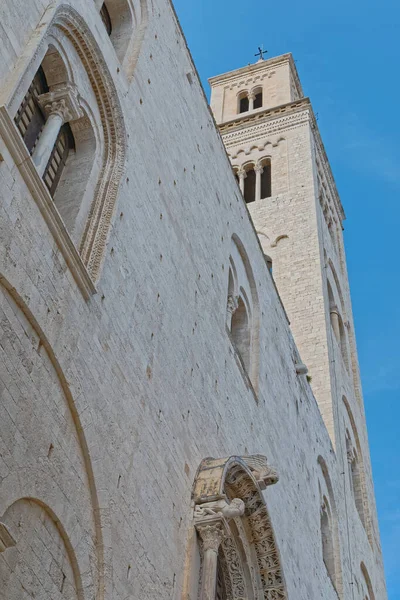Cattedrale San Sabino Con Campanile Bari — Foto Stock