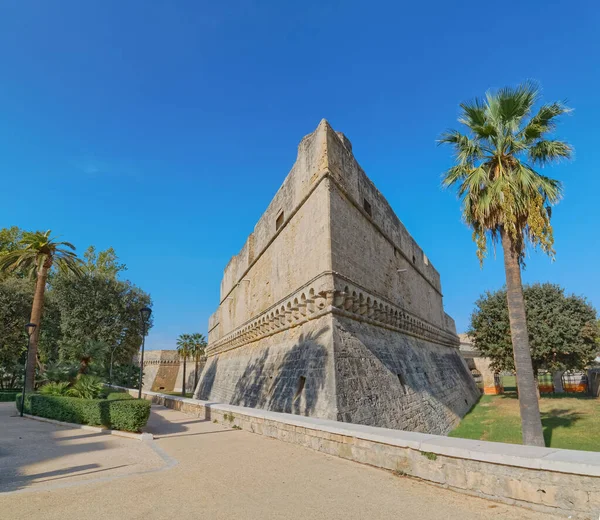 Swabian Kalesi Castello Svevo Bari Talya Daki Apulia Nın Ortaçağ — Stok fotoğraf