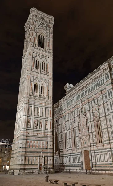 Talya Daki Santa Maria Del Fiore Duomo Katedrali Geceleyin — Stok fotoğraf