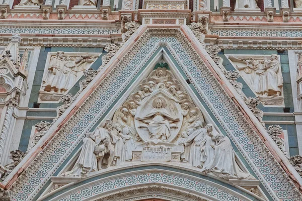 Relief Arch Entrance Door Duomo Cathedral Santa Maria Del Fiore — Stock Photo, Image