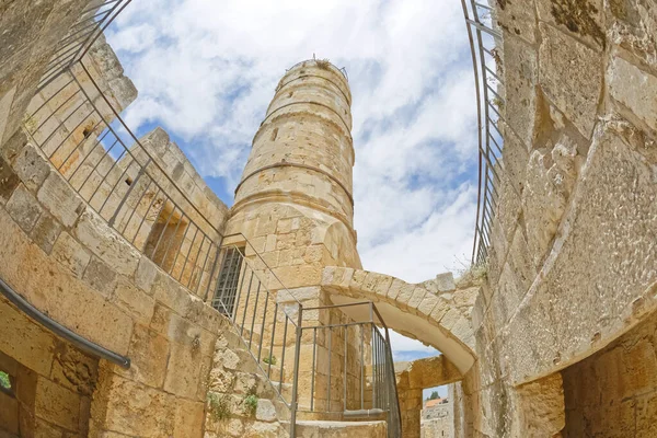 Jerusalem Israel Mayo 2016 Lente Ojo Pez Base Del Minarete —  Fotos de Stock