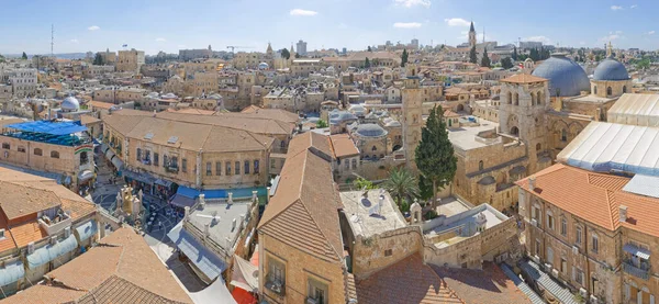 Jeruzalém Israel Května 2016 Panoramatický Výhled Staré Město — Stock fotografie