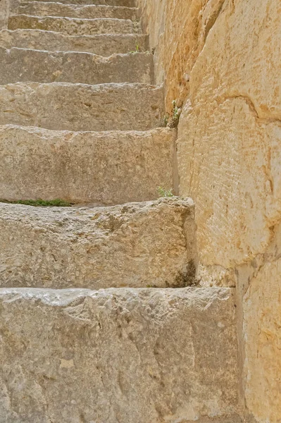Kamienne Schody Starym Mieście Jerozolima Izrael — Zdjęcie stockowe