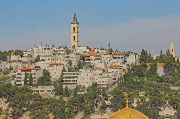 Landskapsutsikt Från Jerusalems Gamla Stadsmur — Stockfoto