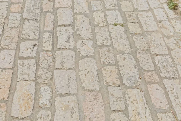Kamenná Ulice Zavřít Detail Starém Městě Jeruzalém Izrael — Stock fotografie