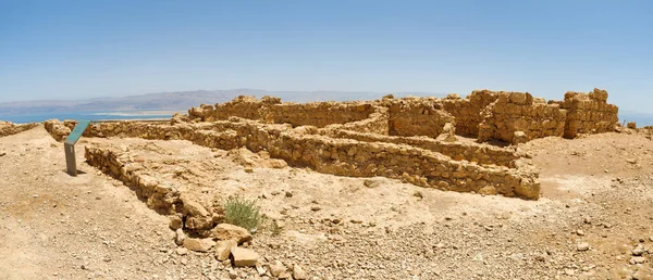 Masada Israel Maj 2016 Mieszkania Rebeliantów Część Ruin Masady Starożytnej — Zdjęcie stockowe
