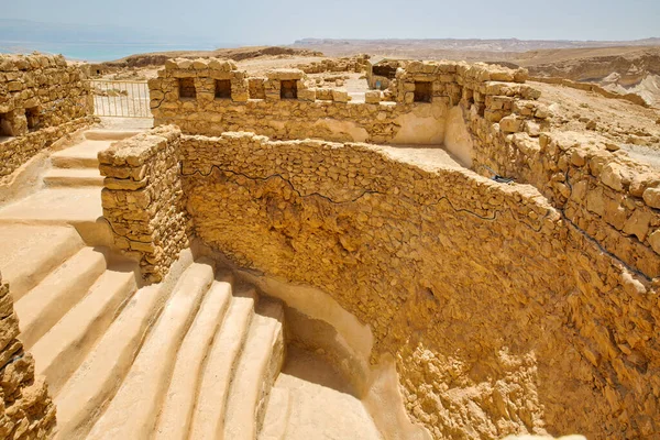 Masada Israel May 2016 Public Immersion Pool Masada Ruins Ancient — Stock Photo, Image