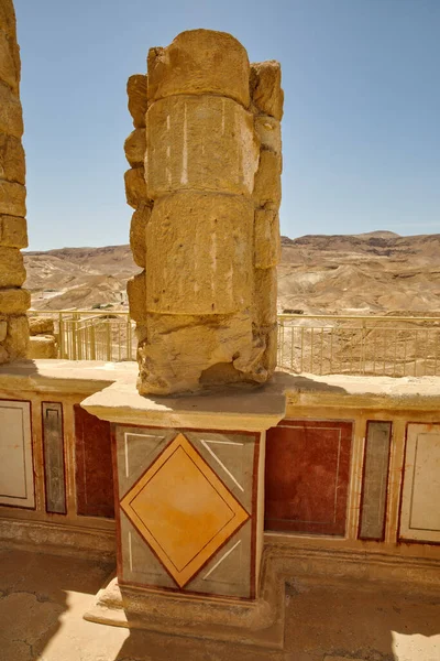 Masada Israel Мая 2016 Года Руины Дворца Масада Древней Крепости — стоковое фото